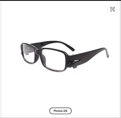 Reading glasses with a LED on the sides for reading at night or a dark place